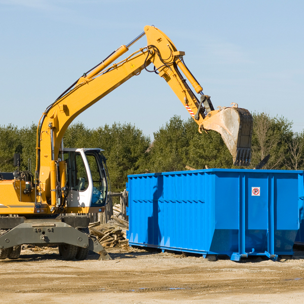 what size residential dumpster rentals are available in Washington NE